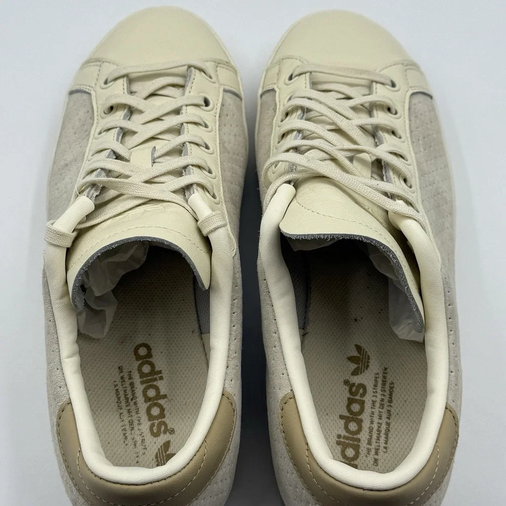 Adidas Rod Laver Vin Sneaker  Men's Sz 10 Beige/Ivory‎ Suede Leather